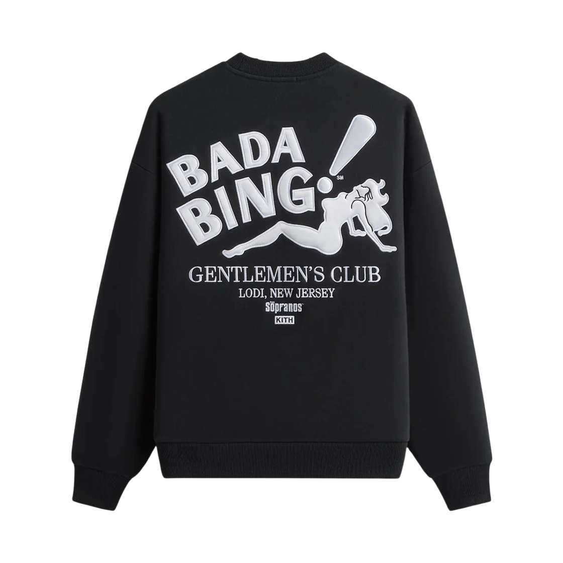 키스 x 더 소프라노스 바다 빙 넬슨 크루넥 블랙(Kith x The Sopranos Bada Bing Nelson Crewneck Black) - 1