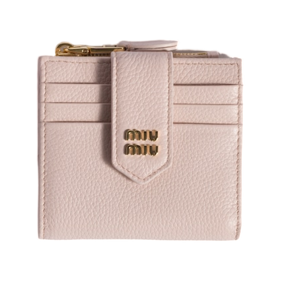 5ML047-ADT7-F0LOZ Miu Miu Small Leather Wallet Gem