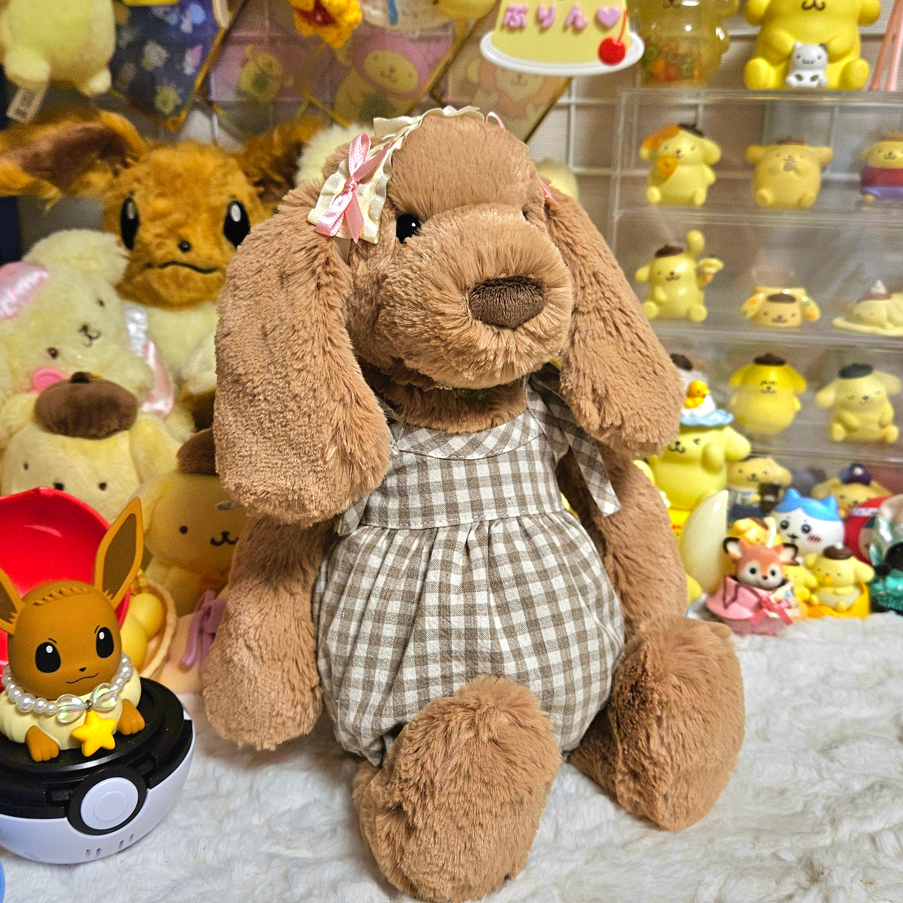 Jellycat Bashful Puppy Medium Toffee 착용 스타일 - 3