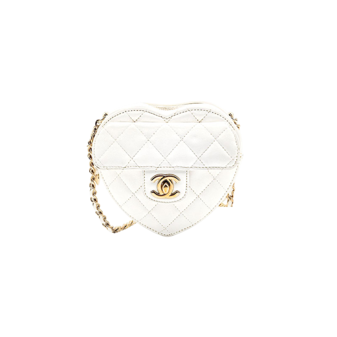 샤넬 램스킨 하트 미니 체인 크로스백 L205033(Chanel Lambskin Heart Mini Chain Crossbody Bag L205033) - 1