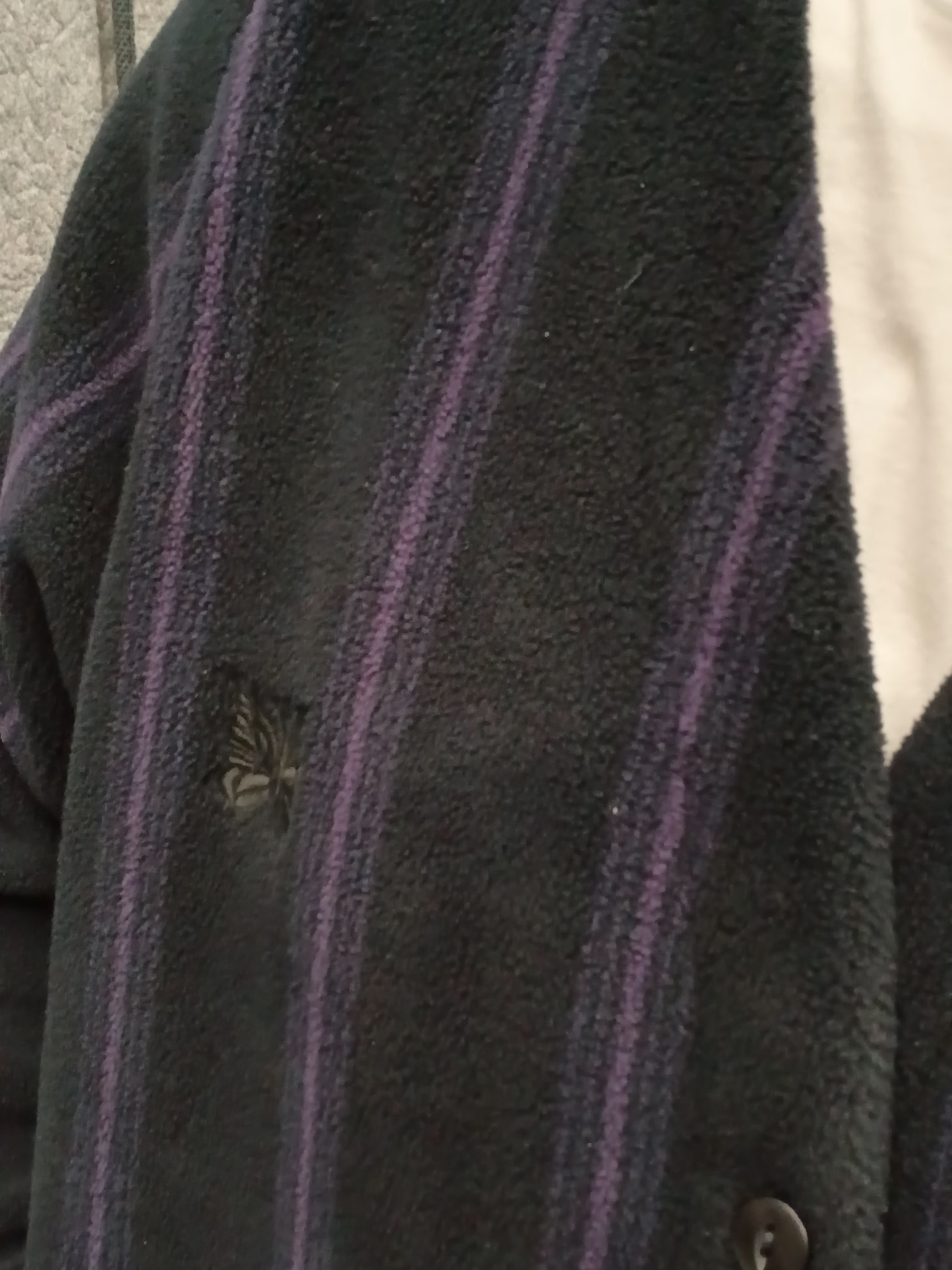 Uniqlo x Needles Fleece Wide Pants Dark Gray - KR, Uniqlo x Needles Fleece Jacket Black - KR 착용 스타일 - 10