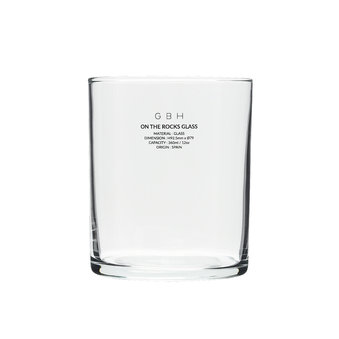 8800256753833 GBH HOME On The Rocks Glass Thin