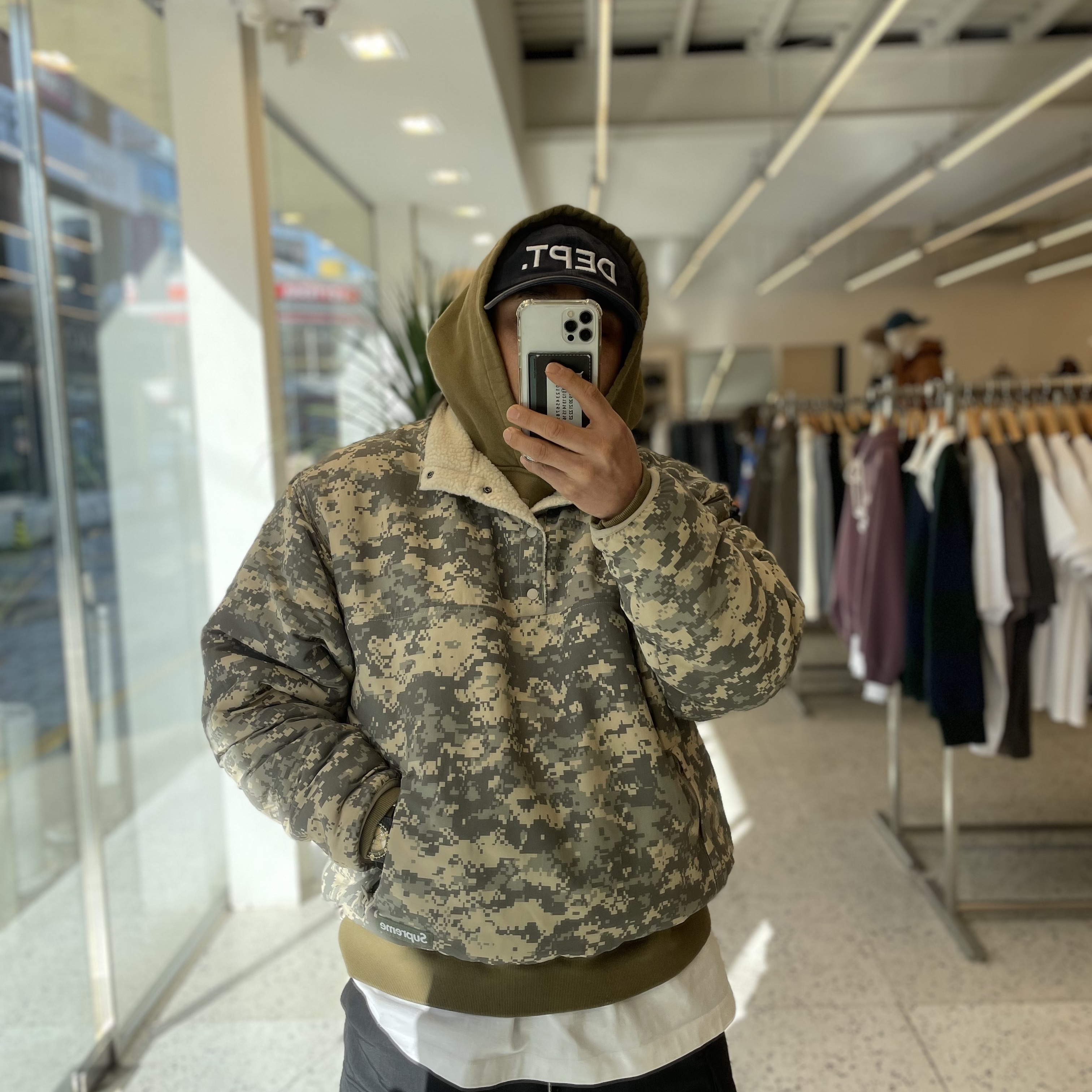 Supreme Polartec Shearling Reversible Pullover Natural - 23FW 착용 스타일 - 3