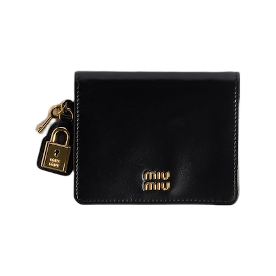 미우 미우 스몰 레더 월렛 블랙(Miu Miu Small Leather Wallet Black)