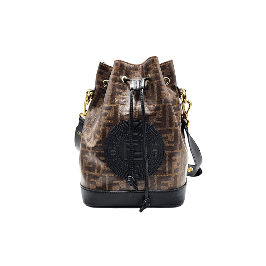 ITSQKLOTL33M Fendi FF Logo Montrezzo Small Bucket Bag (8BT298) L263169