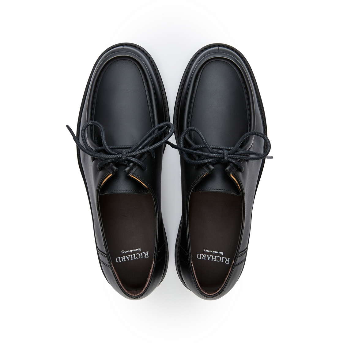 리차드 남성 소가죽 티롤리안 슈즈 블랙(Richard Men’s Cowhide Tyrolean Shoes Black) - 4