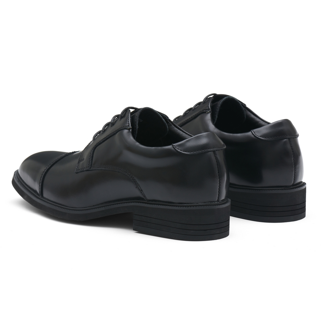 리차드 남성 스트레이트팁 더비 키높이 블랙(Richard Men’s Straight Tip Derby Elevator Shoes Black) - 5