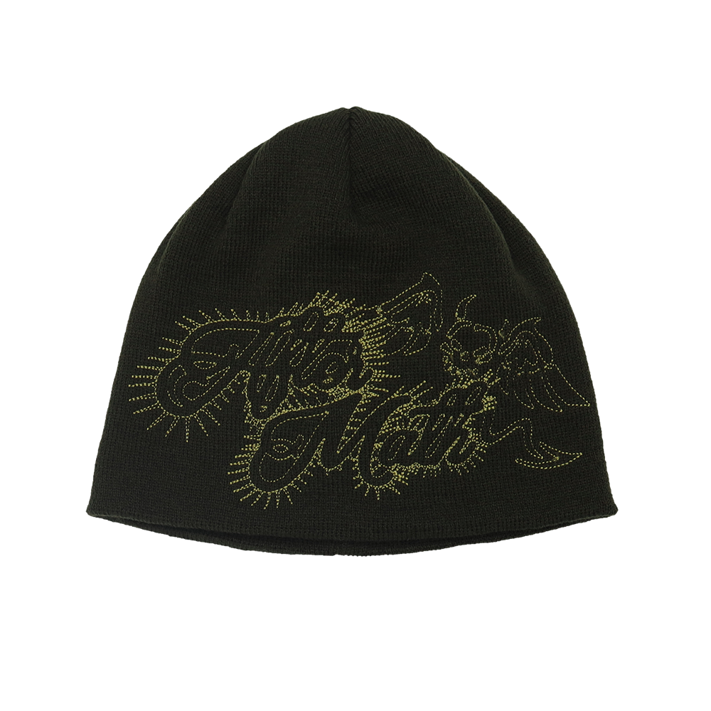 애프터매스 데빌 로고 비니 카키(Aftermath Devil Logo Beanie Khaki) - 1