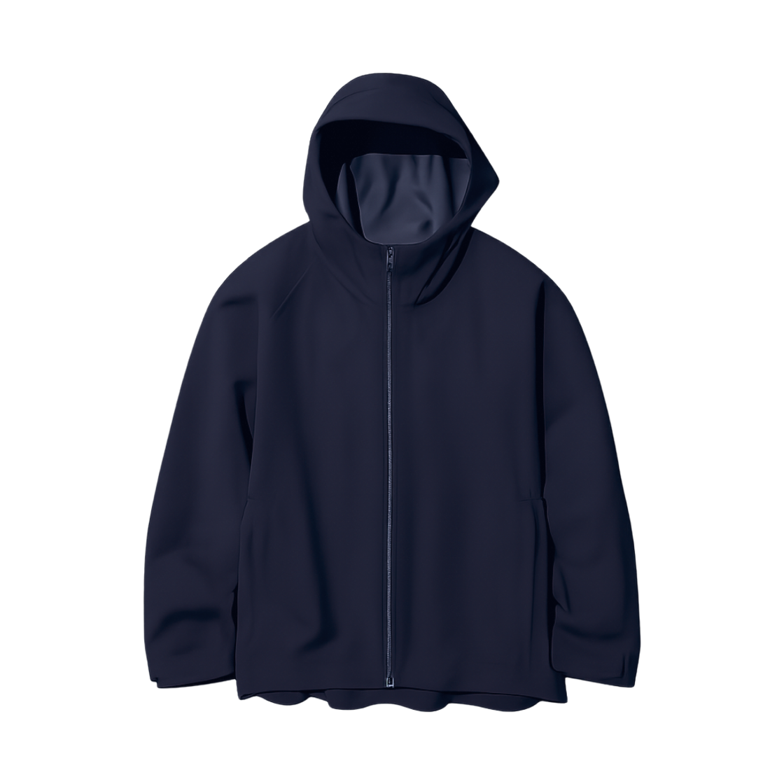 유니클로 블록 테크 파카 네이비 - JP