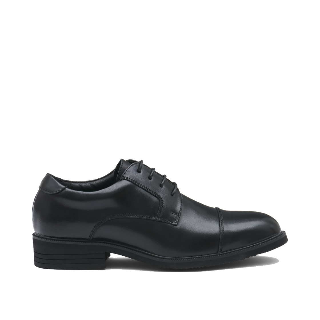 리차드 남성 스트레이트팁 더비 키높이 블랙(Richard Men’s Straight Tip Derby Elevator Shoes Black) - 1