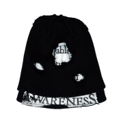 [KREAM 단독] Resurrection13 Layered damage beanie Black