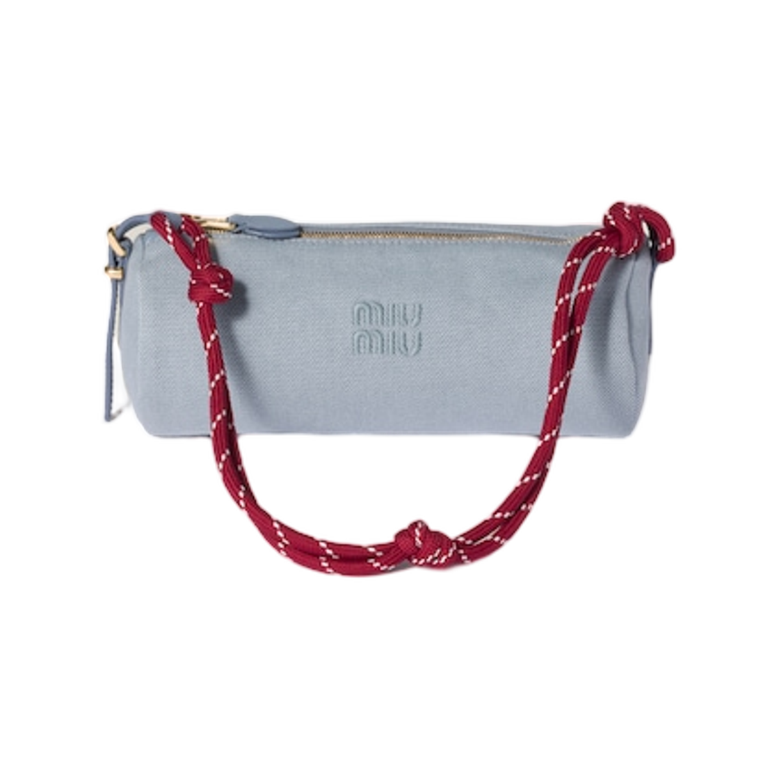 미우 미우 개버딘 파우치 아스트랄 블루 아마란스(Miu Miu Gabardine  Pouch Astral Blue Amaranth) - 1