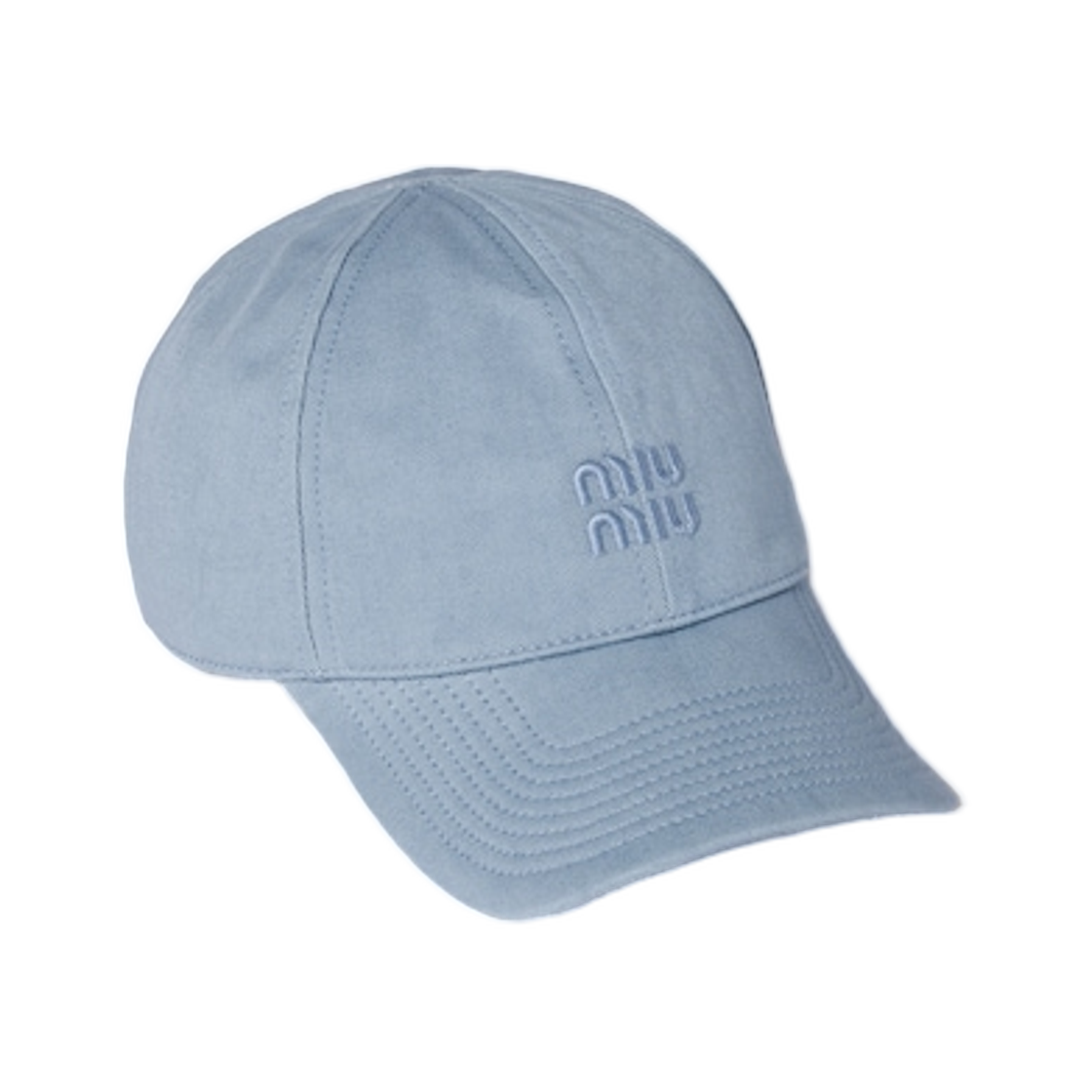 미우 미우 드릴 베이스볼 캡 아스트랄 블루(Miu Miu Drill Baseball Cap Astral Blue) - 1