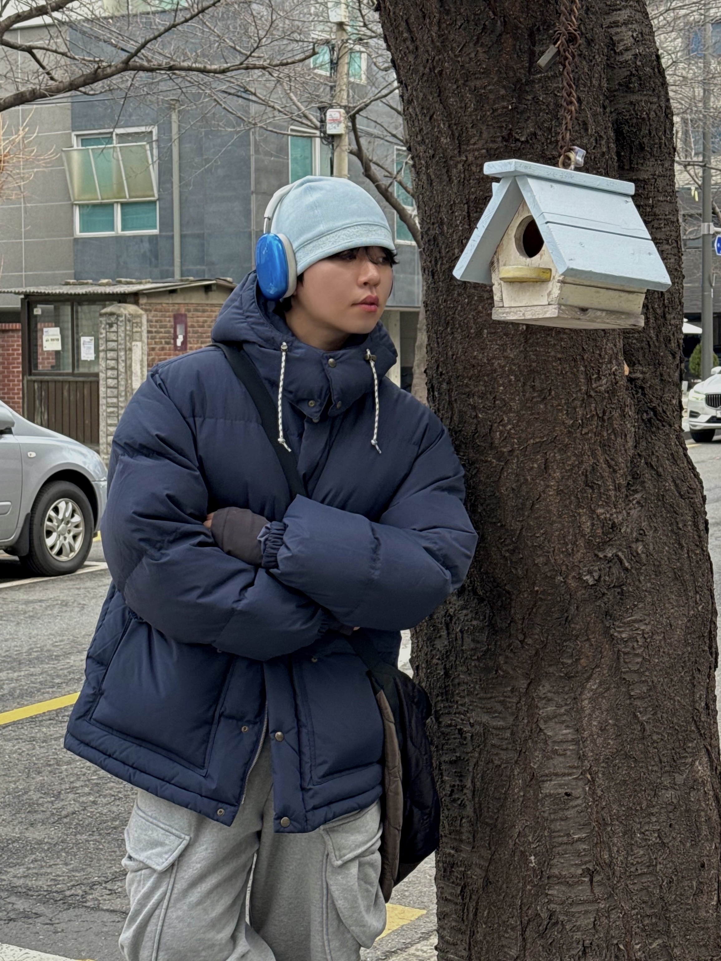 Apple AirPods Max Lightning Silver (Korean Ver.) 착용 스타일 - 1