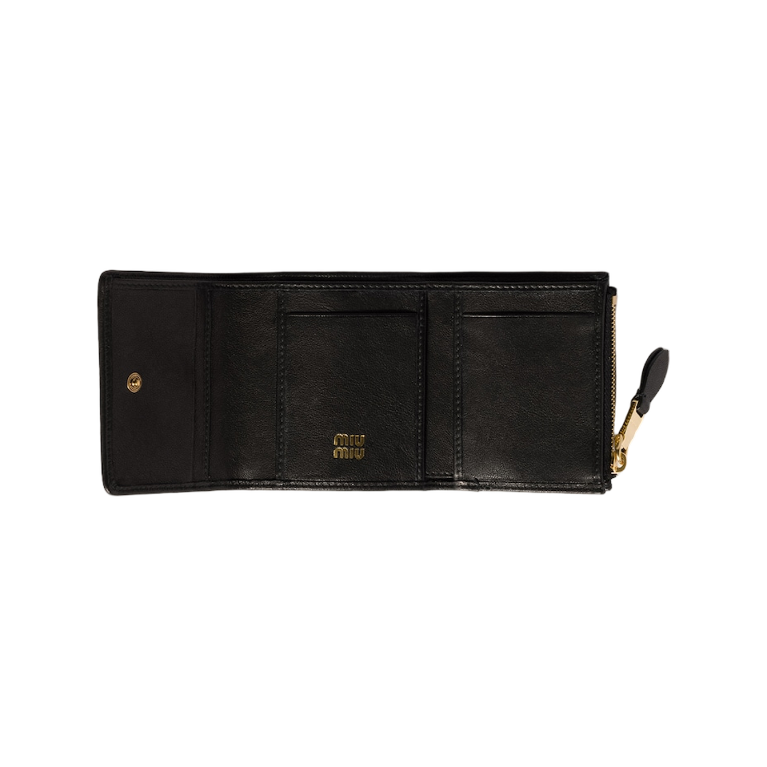 미우 미우 스몰 나파 레더 월렛 블랙(Miu Miu Small Nappa Leather Wallet Black) - 2