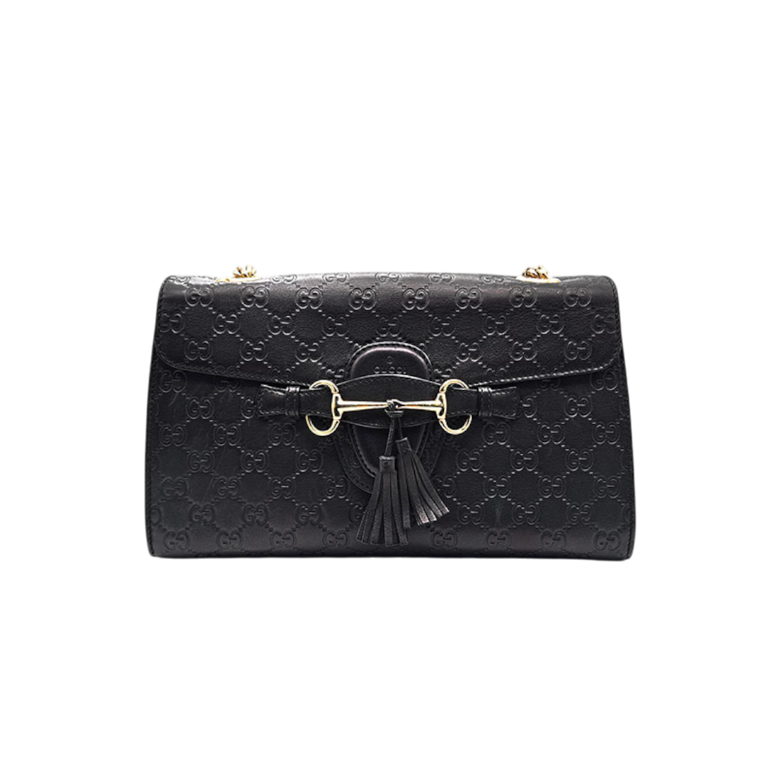 ITVIGRO9VS2G Gucci Shima Horsebit Emily Bag (295402) L573332