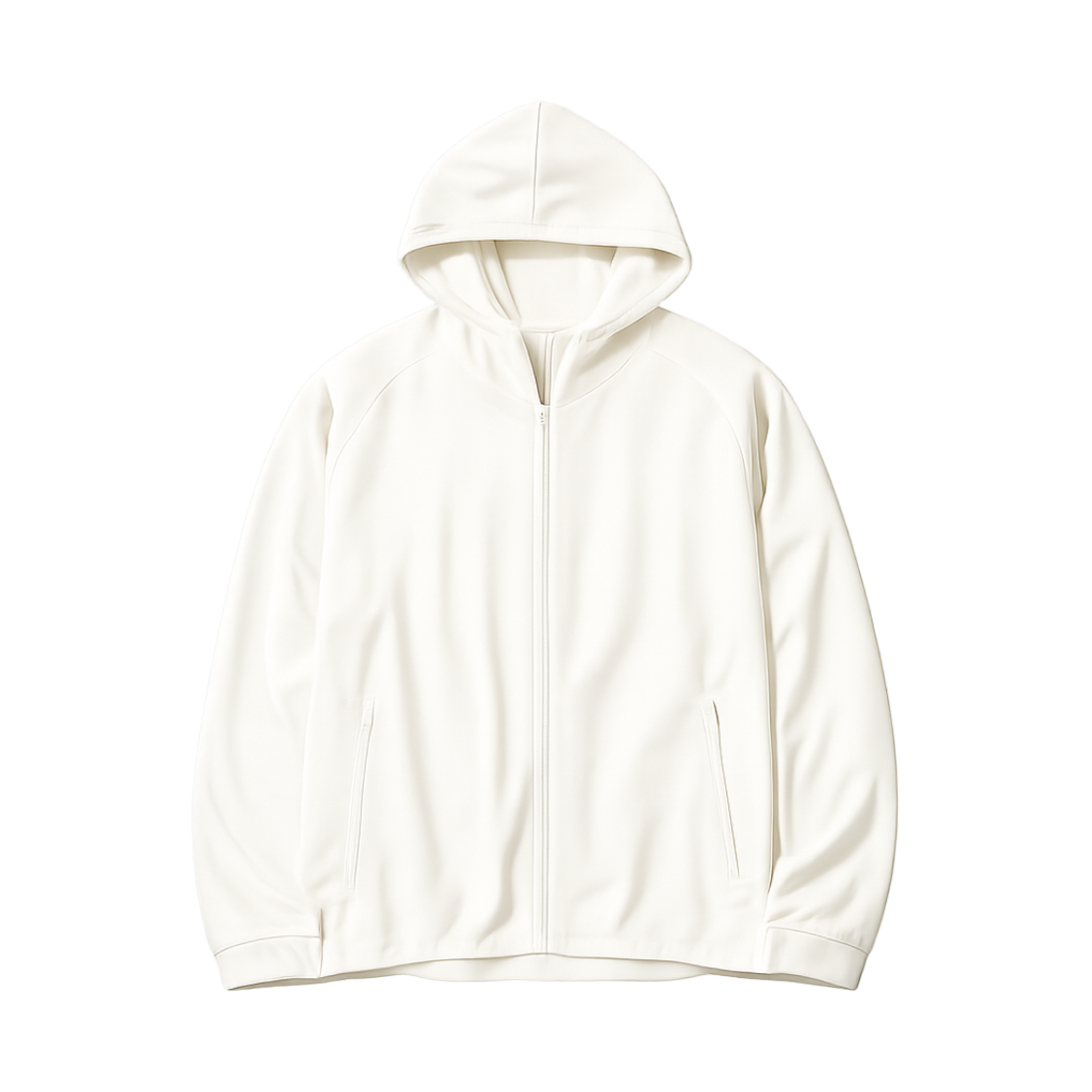유니클로 드라이 EX UV 프로텍션 풀집 후드 오프 화이트 - JP(Uniqlo Dry EX UV Protection Full Zip Hoodie Off White - JP)
