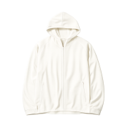 Uniqlo Dry EX UV Protection Full Zip Hoodie Off White