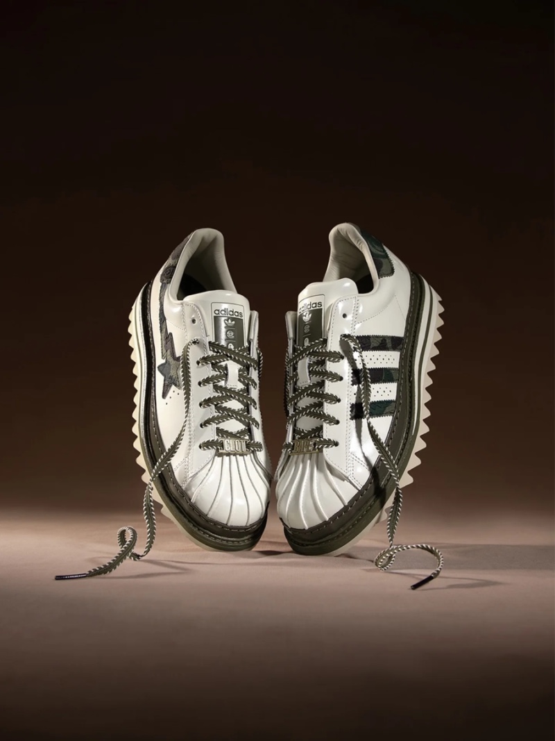 Adidas x BAPE x Edison Chen Clot Superstar Off White Branch 착용 스타일