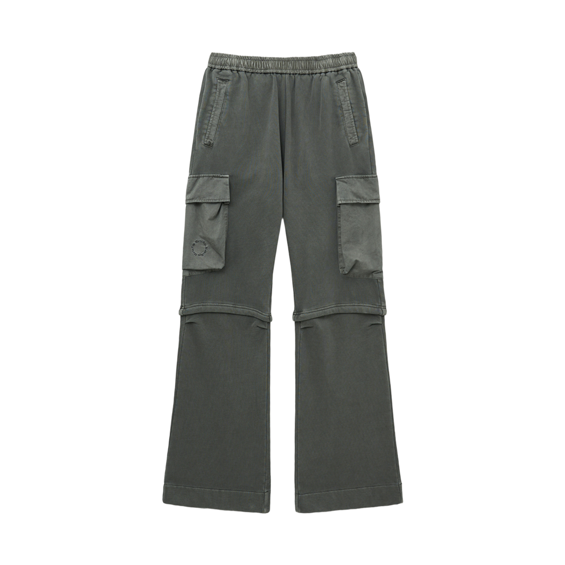 MK259OPT039MCH (W) Matin Kim Pigment Dyed Cargo Pants Charcoal