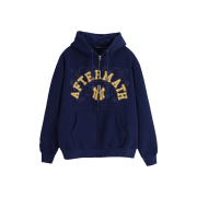 Aftermath Atm Logo Zip Hoodie Navy