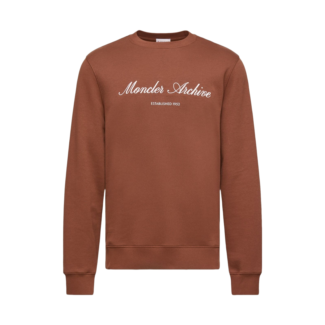 몽클레르 코튼 블렌드 로고 스웨트셔츠 레드 브라운 - 26SS(Moncler Cotton Blend Logo Sweatshirt Red Brown - 26SS)