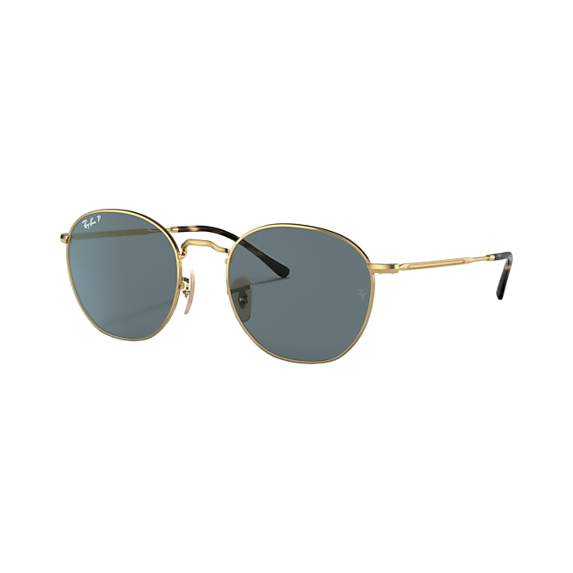 RB3772-001/3R Ray-Ban ROB Polished Arista Gold Frame Dark Blue Lense Adjustable Nosepads