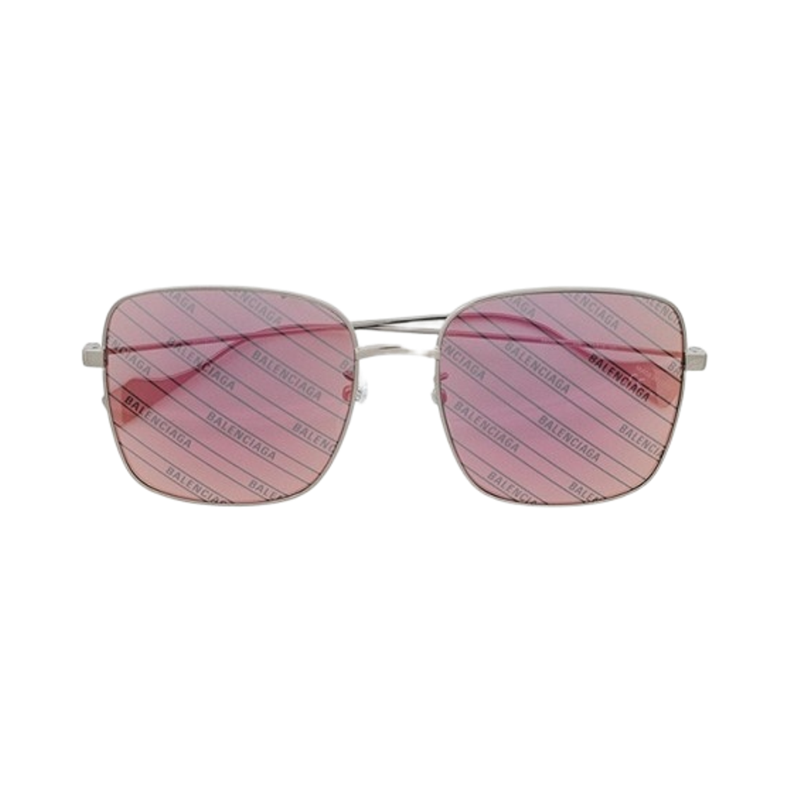 BB0087SK006 Balenciaga Everyday Sunglasses Ruthenium Pink Mirror