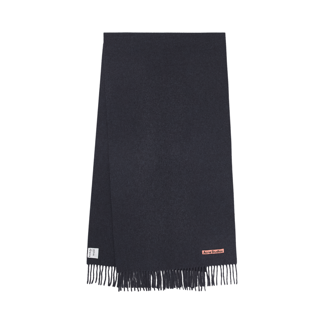 아크네 스튜디오 내로우 울 프린지 머플러 퍼플 멜란지