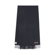 Acne Studios Narrow Wool Fringe Muffler Purple Melange