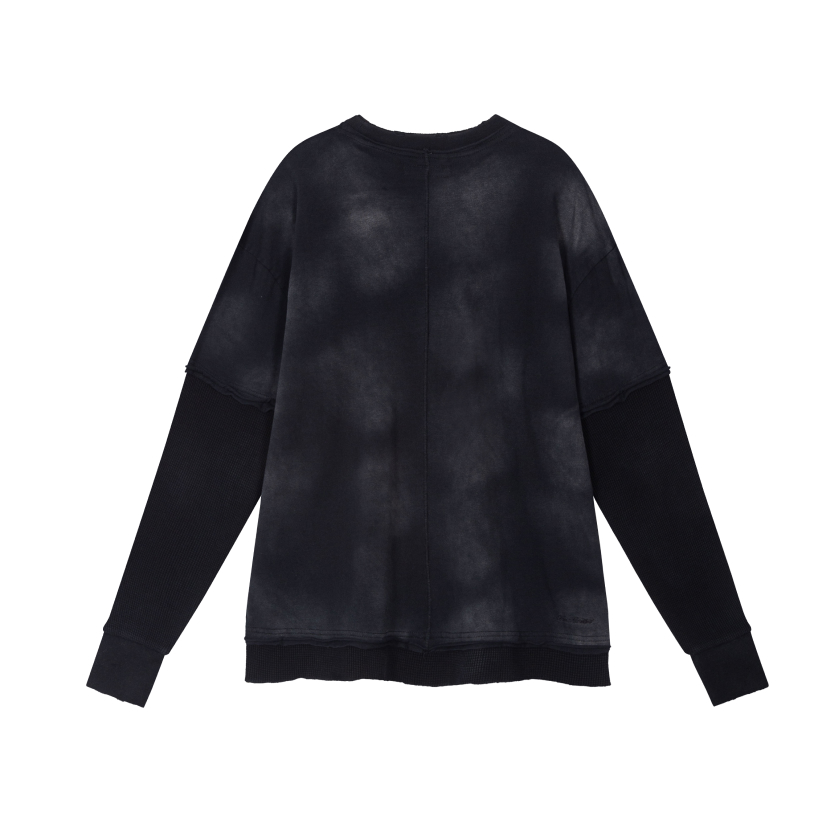 레어리티스 워시드 더블 레이어 롱슬리브 워시드 블랙(Nine Rarities Washed Double Layer LS Washed Black) - 2