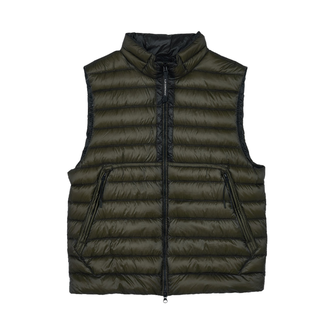 C.P. 컴퍼니 D.D. 쉘 하이넥 다운 베스트 아이비 그린 - 25FW(C.P. Company D.D. Shell High Neck Down Vest Ivy Green - 25FW) - 1