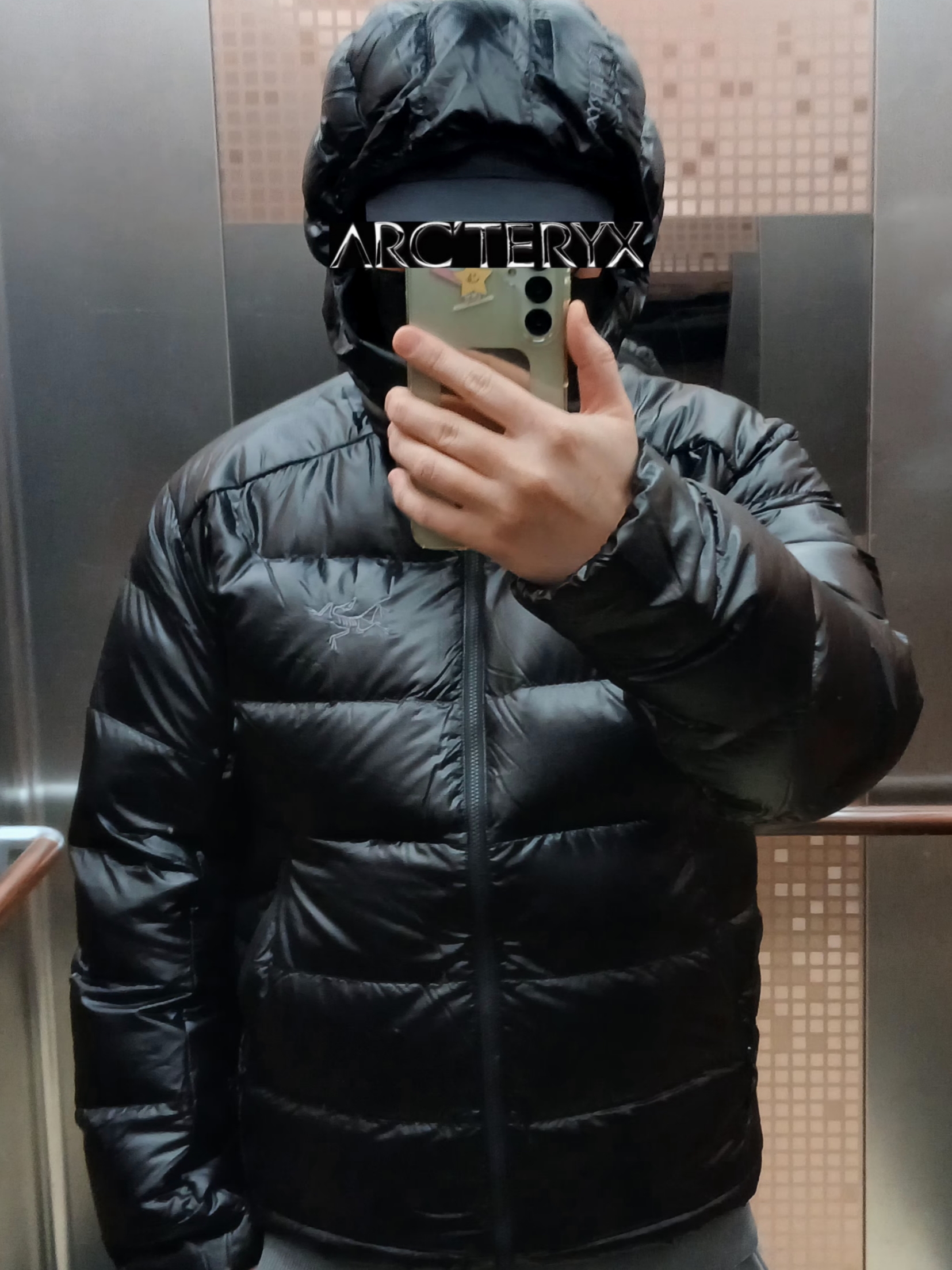 Arc'teryx Cerium SV Hoody Black, Arc'teryx Bird Word Cap 24K Black 착용 스타일 - 5