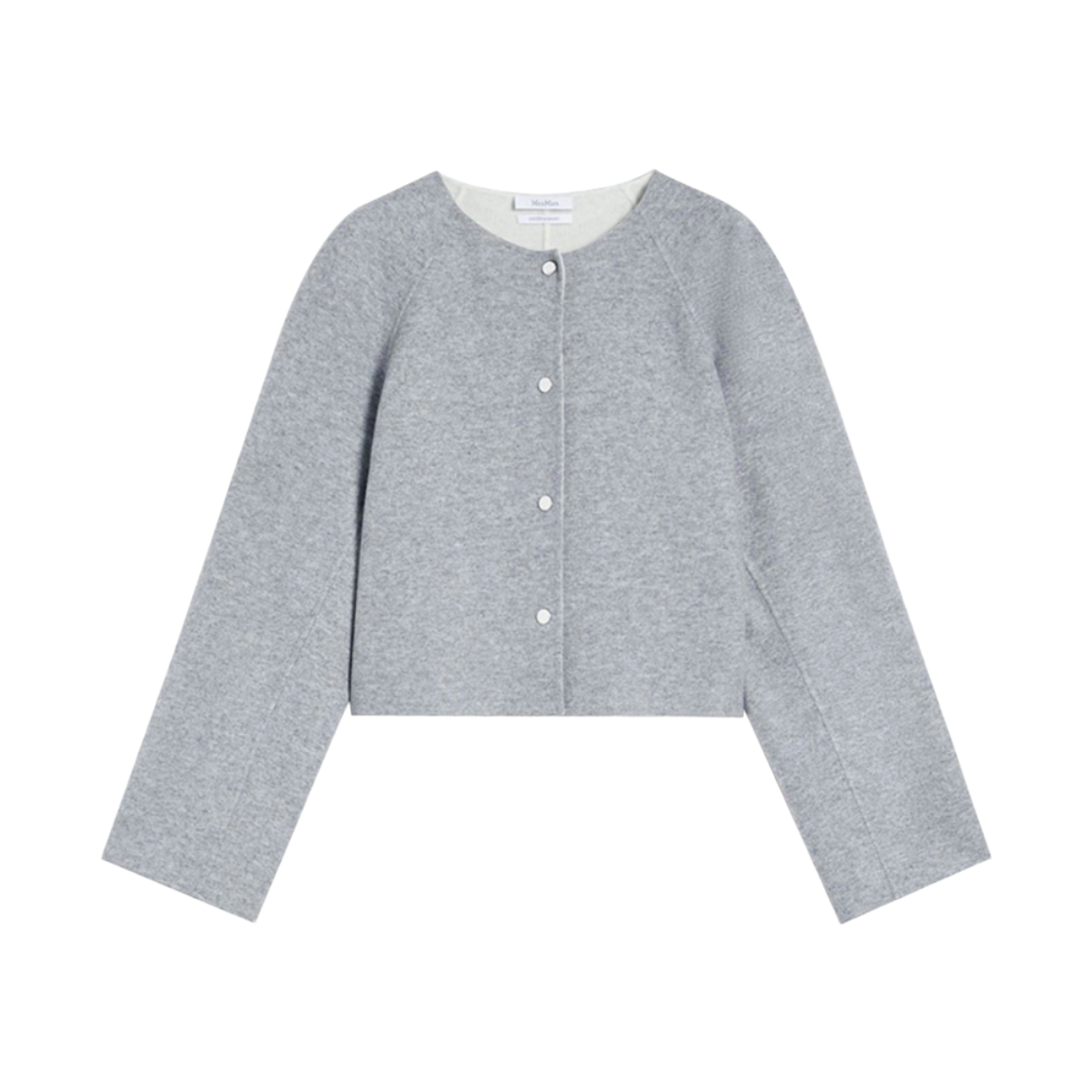 (W) 막스마라 에브리 크롭 자켓 미디움 그레이((W) Max Mara Ebbri Cropped Jacket Medium Grey)