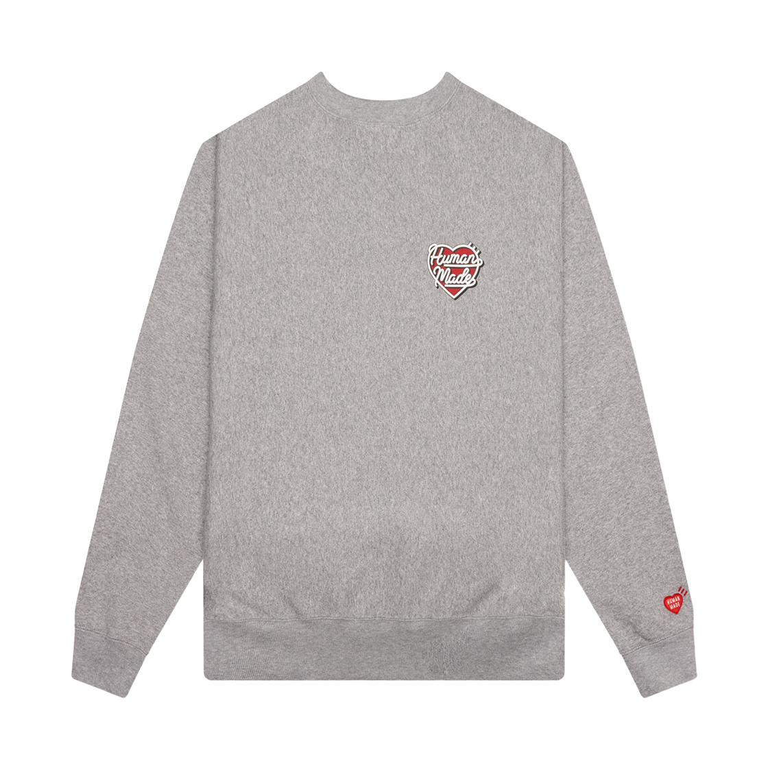 HM30CS031 Human Made Heart Heavyweight Sweatshirt Gray
