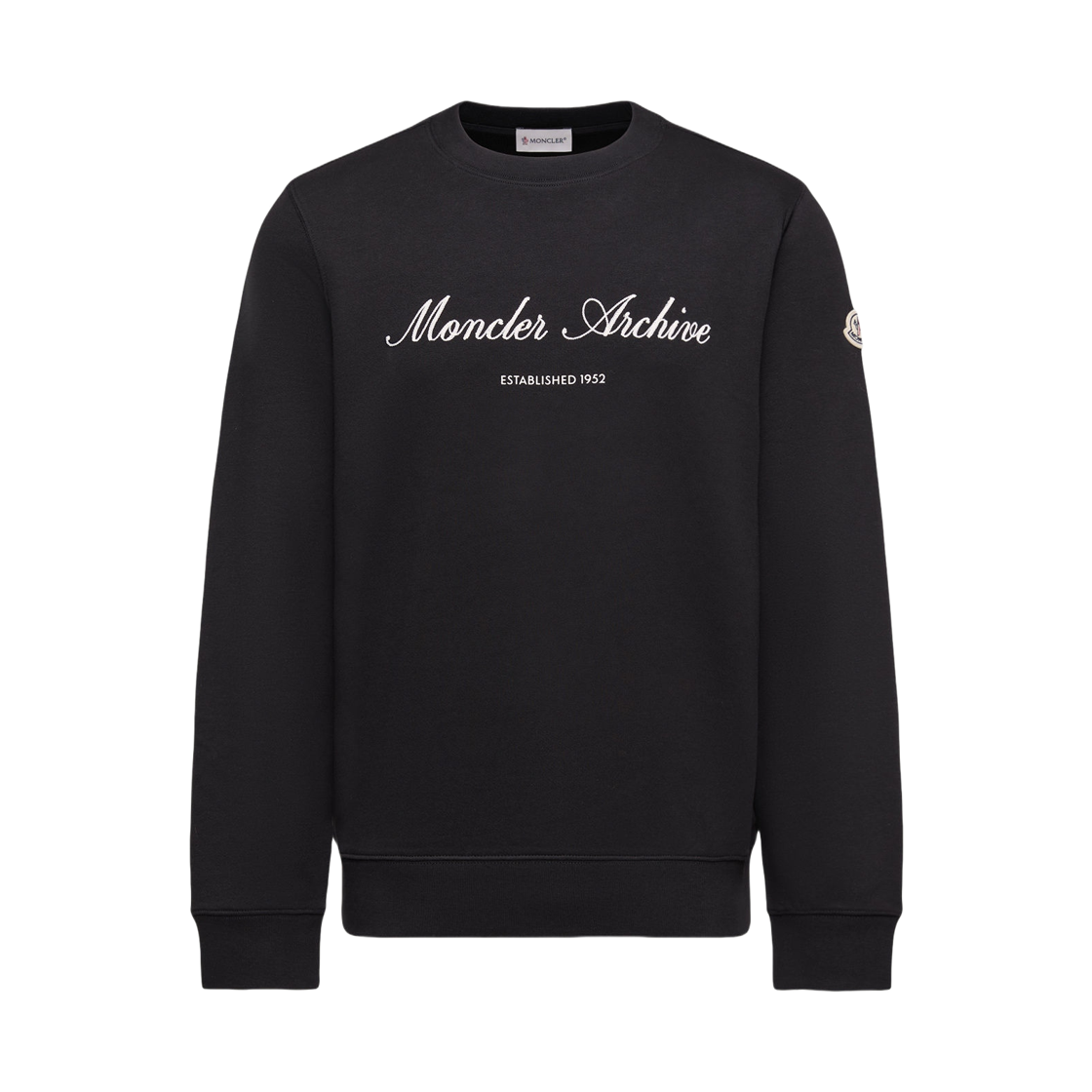 몽클레르 코튼 블렌드 로고 스웨트셔츠 블랙 - 26SS(Moncler Cotton Blend Logo Sweatshirt Black - 26SS)