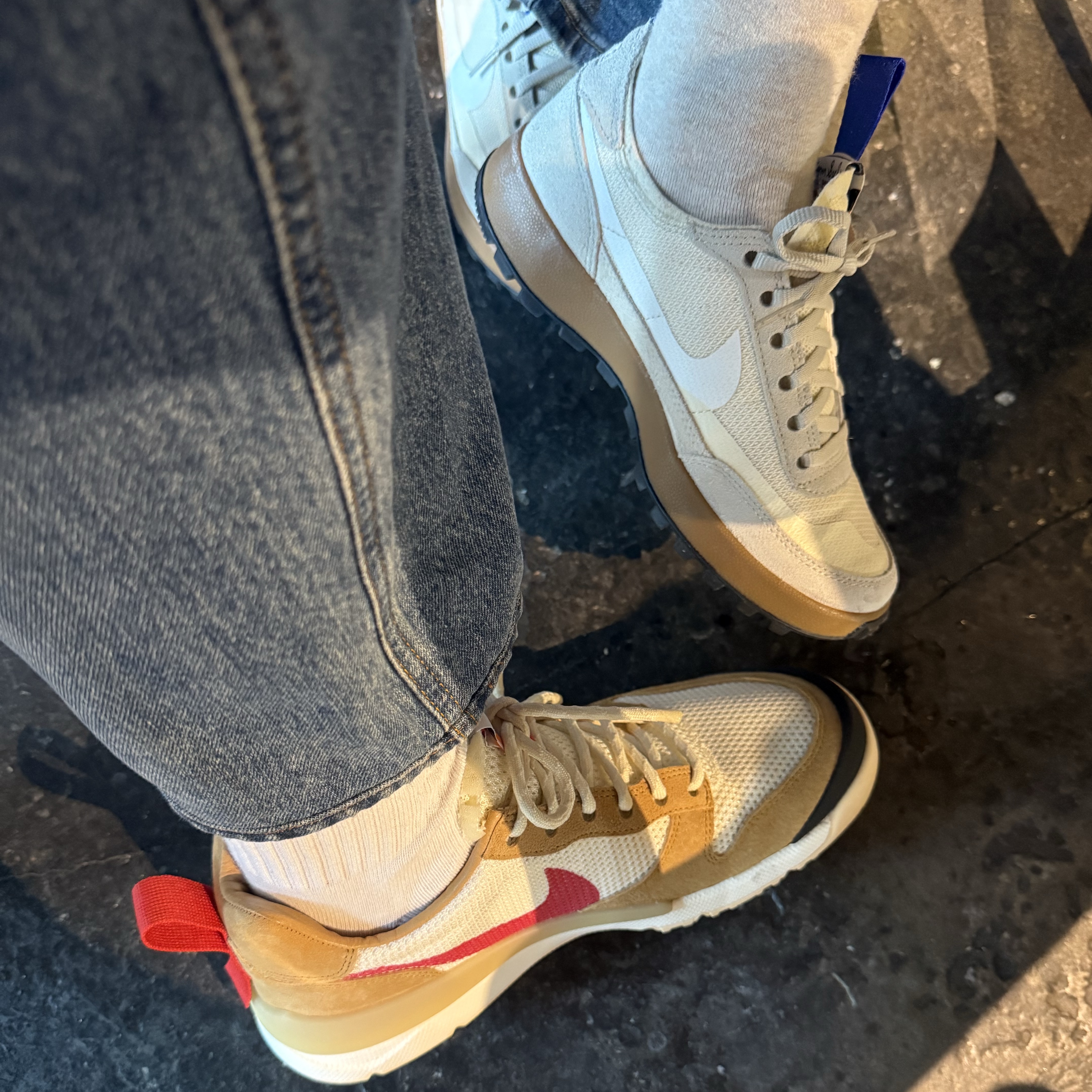 Nike x Tom Sachs Mars Yard Shoe 3.0 Space Camp, Nike x Tom Sachs General Purpose Shoe Light Cream 착용 스타일 - 2