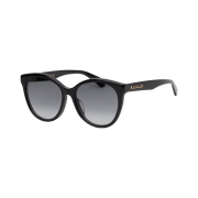 Gucci Square Frame Acetate Sunglasses Shiny Black Gradient Grey