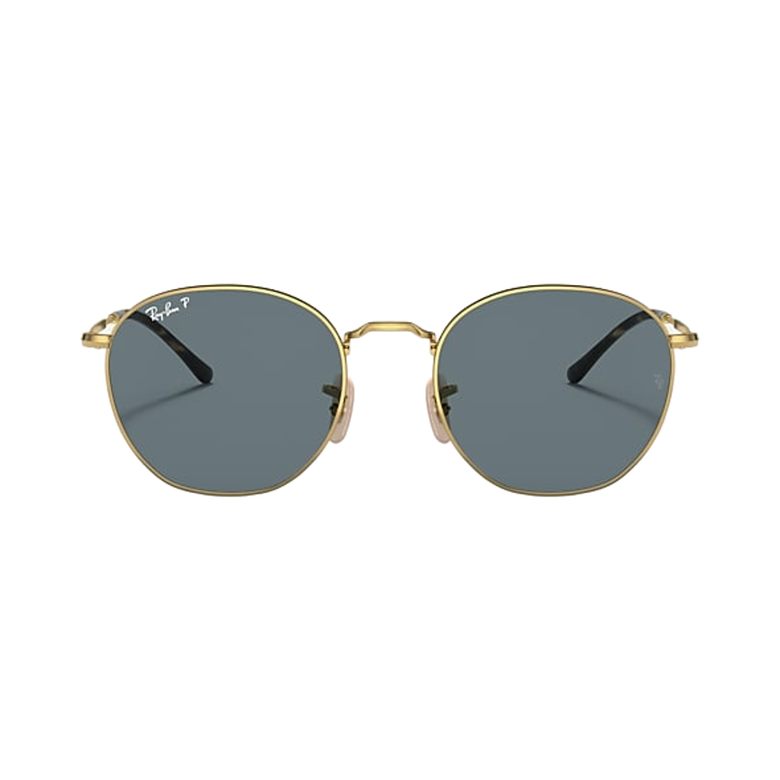 레이밴 ROB 폴리쉬드 아리스타 골드 프레임 다크 블루 렌즈 어드저스터블 노즈패드(Ray-Ban ROB Polished Arista Gold Frame Dark Blue Lense Adjustable Nosepads) - 2