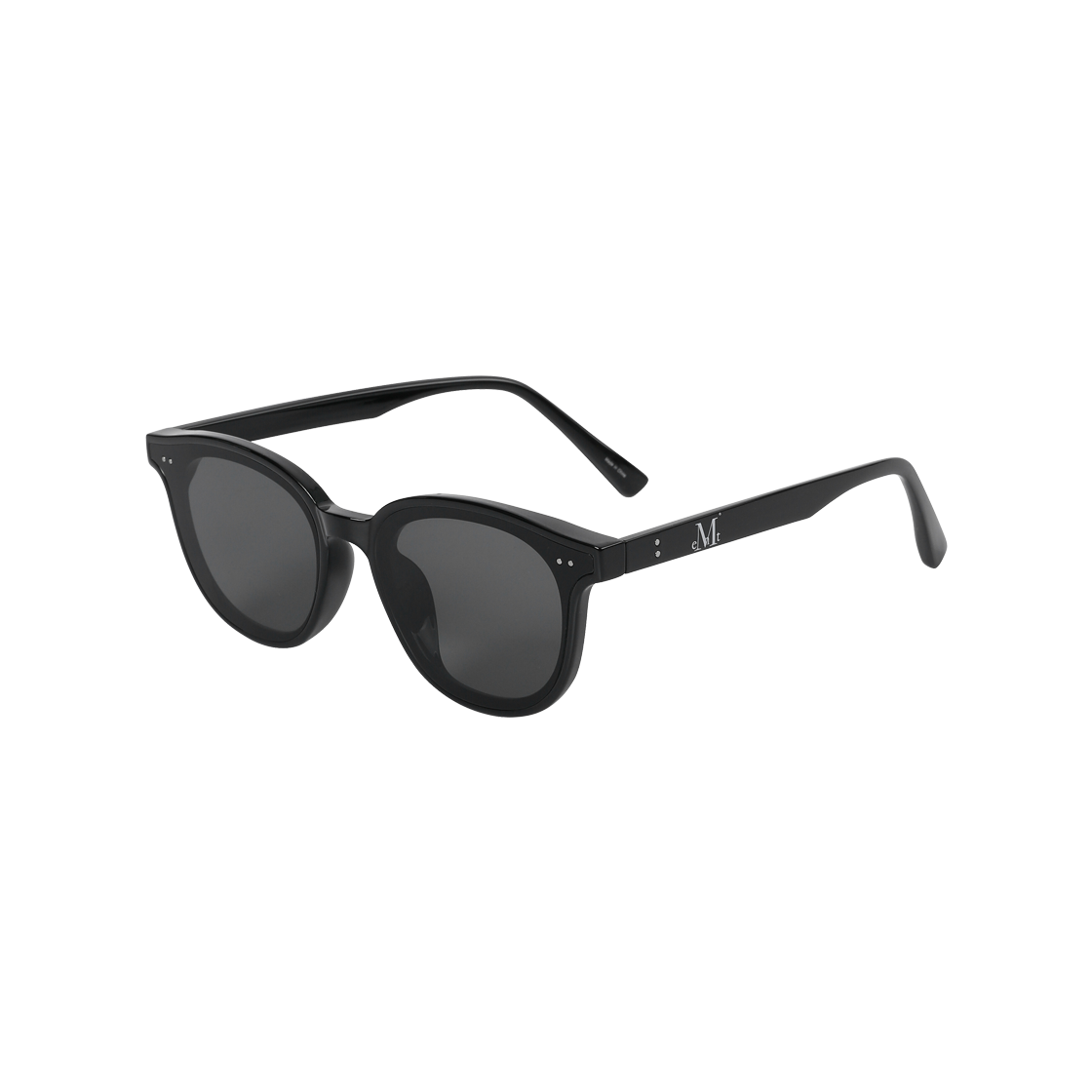 P0000BFQ MUCENT Nadine Round Sunglasses Unisex Black