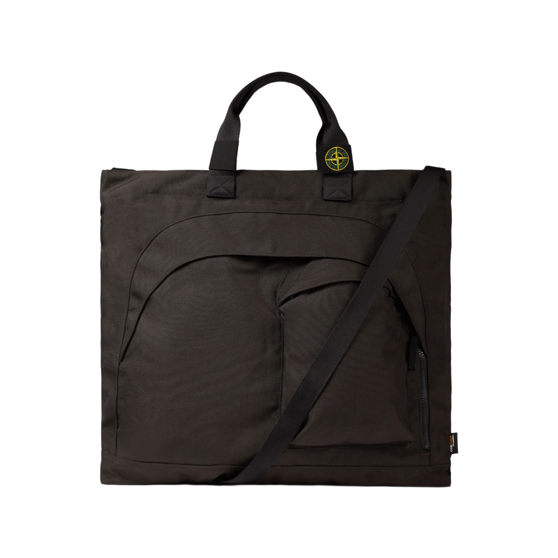 K2S1592000-12S0075-V0062 Stone Island 9200012 Resin Treated Cordura 1500 Tote Bag with Multiple Pockets and Adjustable Strap Lead Grey - 25FW
