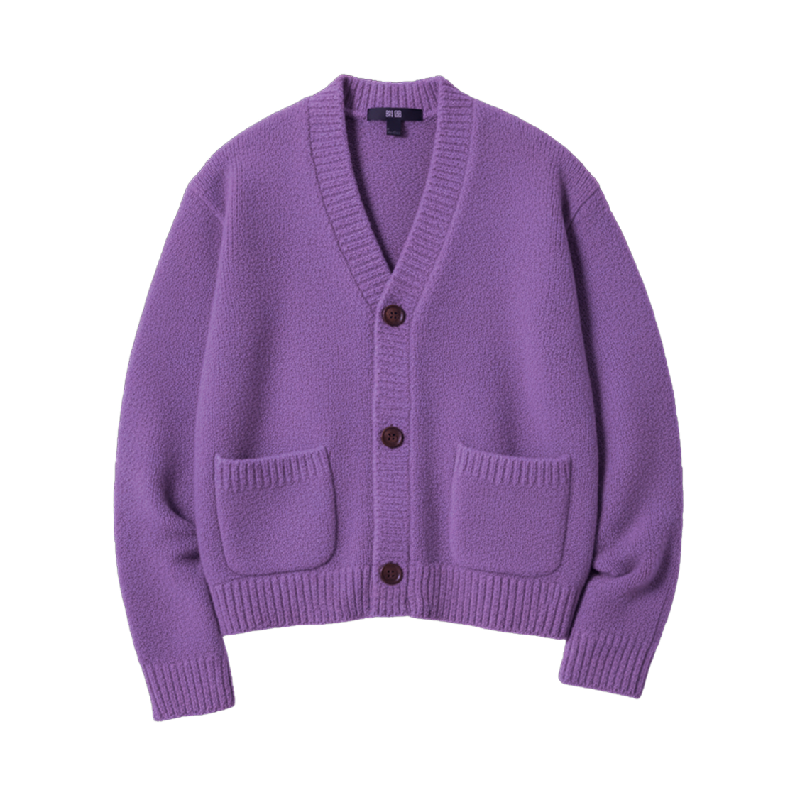 유니클로 수플레얀 숏 니트 가디건 퍼플 - JP(Uniqlo Souffle Yarn Short Knit Cardigan Purple - JP)