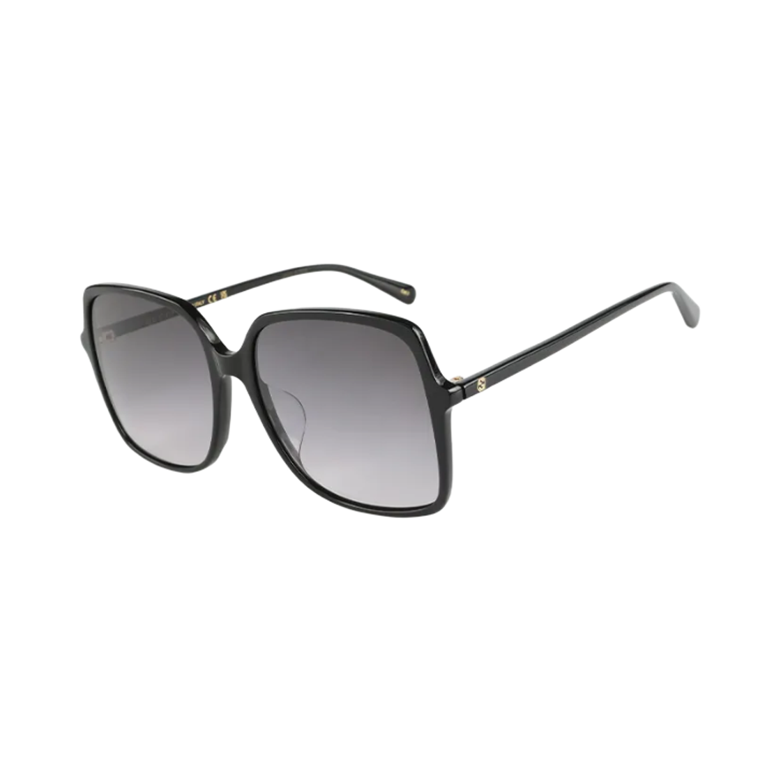 구찌 렉탱귤러 스퀘어 선글라스 블랙 그레이(Gucci Rectangular Square Sunglasses Black Grey) - 2