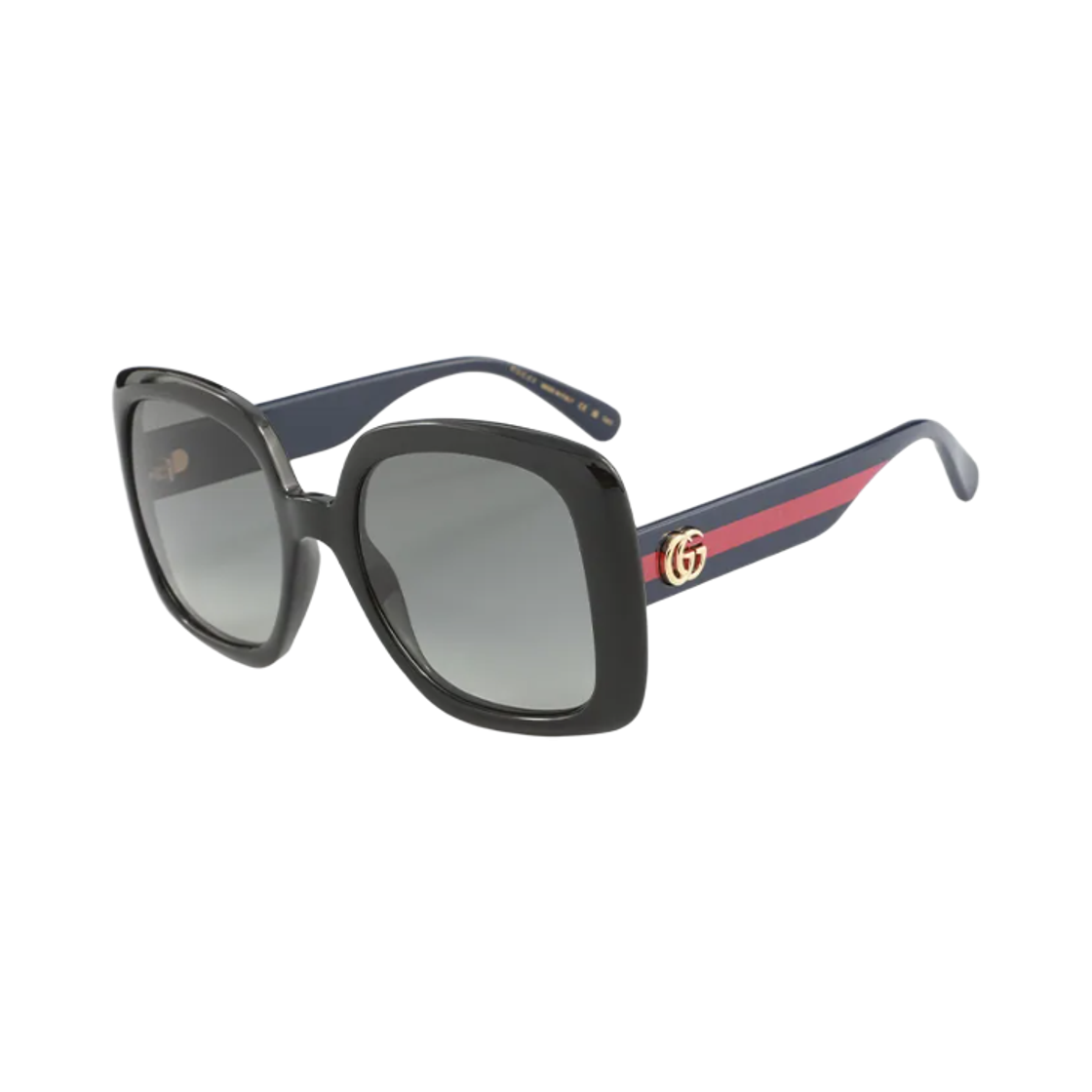 (W) 구찌 아세테이트 프레임 선글라스 블랙 그레이((W) Gucci Acetate Frame Sunglasses Black Grey) - 2