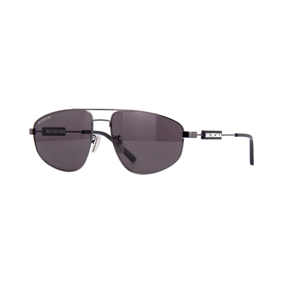 BB0115S001 Balenciaga Boeing Metal Sunglasses Grey