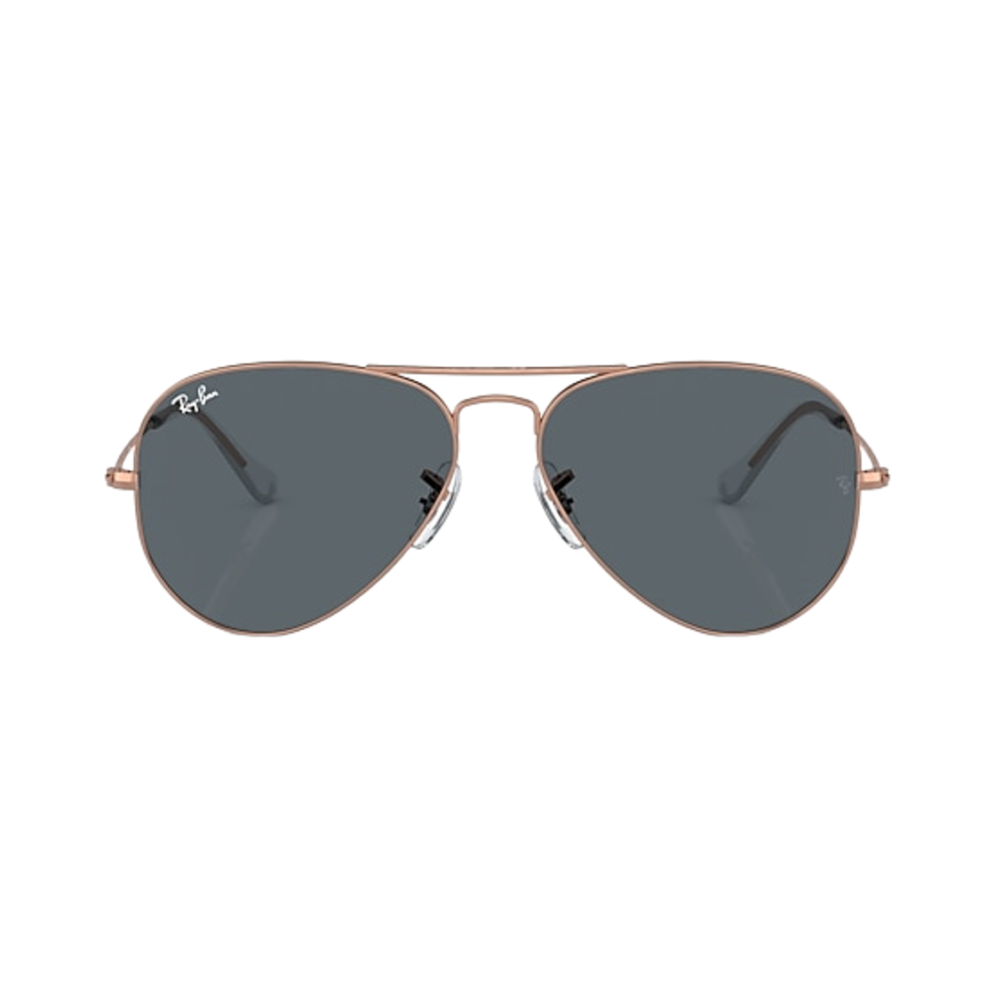 레이밴 에비에이터 폴리쉬드 로즈 골드 프레임 블루 렌즈 어드저스터블 노즈패드(Ray-Ban Aviator Polished Rose Gold Frame Blue Lenses Adjustable Nosepads) - 2