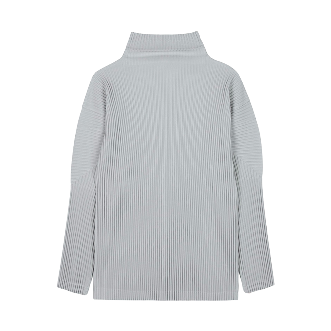옴므 플리세 이세이 미야케 하이넥 슬림 티셔츠 라이트 그레이(Homme Plisse Issey Miyake High Neck Slim T-Shirt Light Grey)