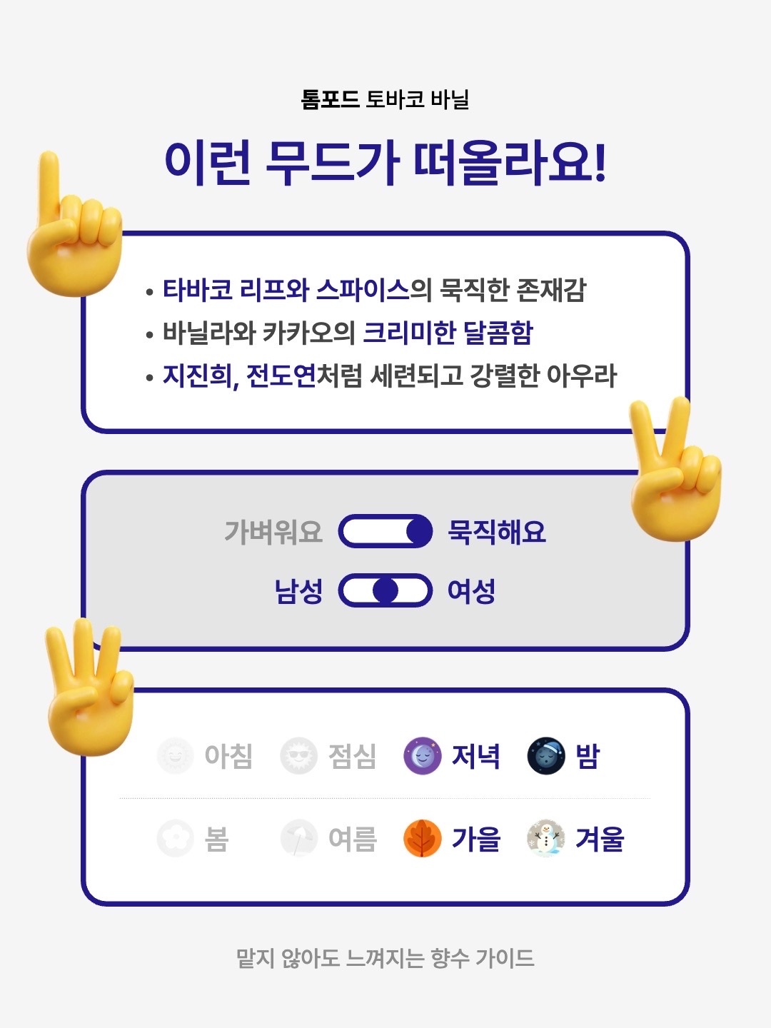 Tom Ford Tobacco Vanille Eau De Parfum 50ml, Tom Ford Tobacco Vanille Eau De Parfum Atomizer 10ml 착용 스타일 - 2