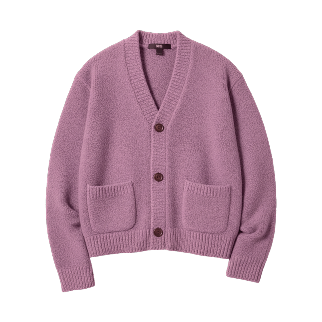 유니클로 수플레얀 숏 니트 가디건 퍼플 - JP(Uniqlo Souffle Yarn Short Knit Cardigan Purple - JP) - 1