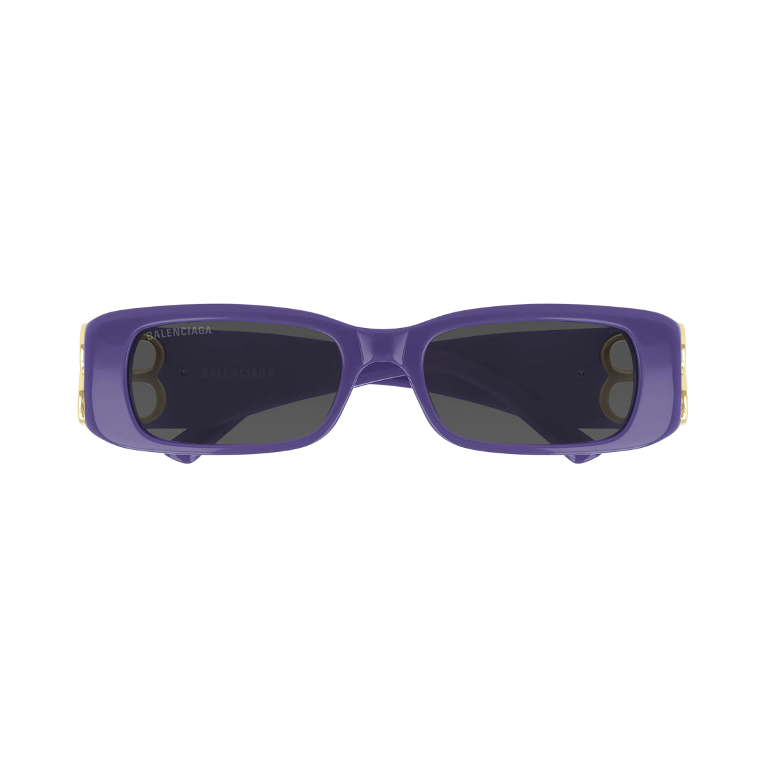 BB0096S004 (W) Balenciaga Dynasty Rectangle Sunglasses Violet Grey